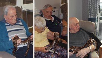 Penrith care home were visited by lots of interesting creatures